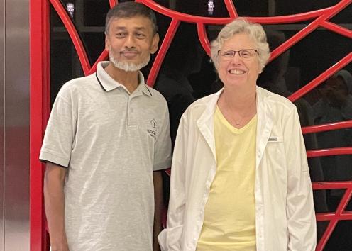 Sue Lunte and Iffaaz Saluhadeen